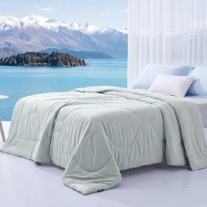 Bedsure King Dual-Sided Cooling Comforter – Harbor Mist, Lightweight & Breathable for Summer